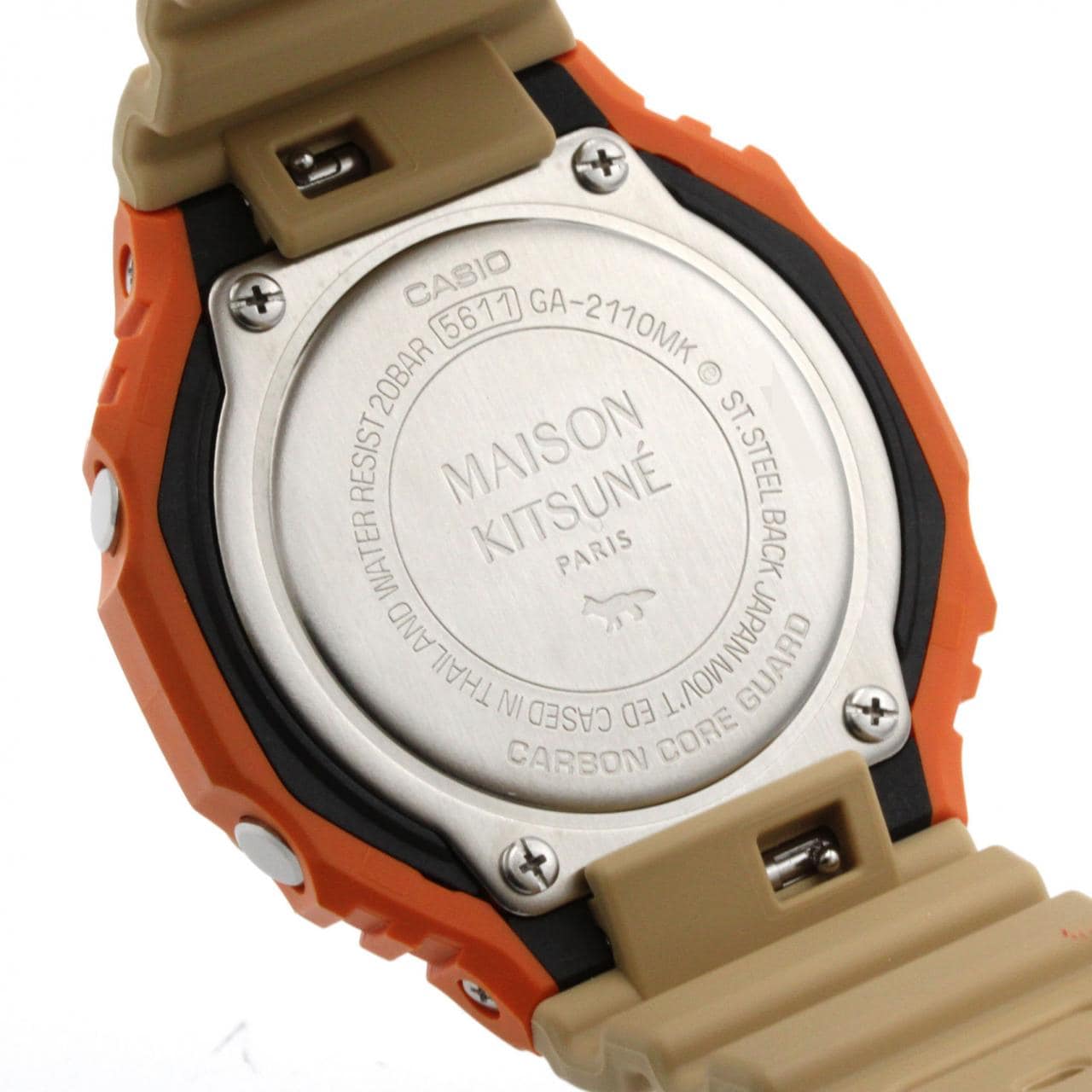 カシオ G-SHOCK MAISON KITSUNEコラボ GA-2110MK-5AJR ラバー クォーツ
