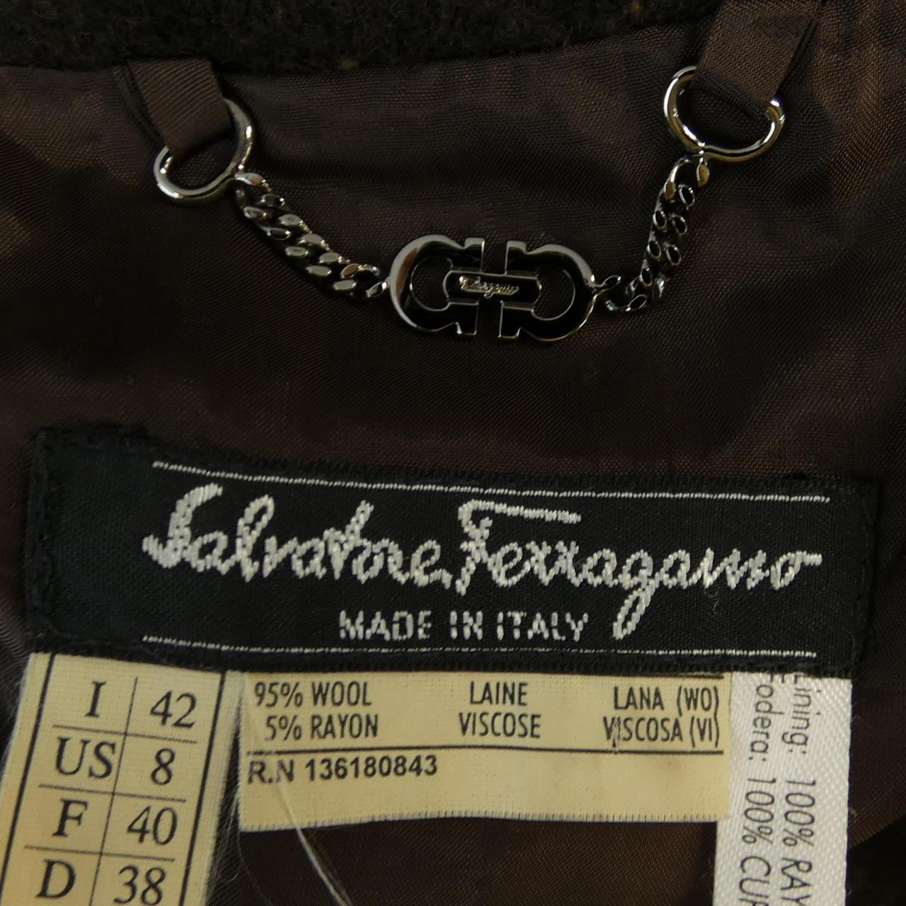 【ヴィンテージ】サルヴァトーレフェラガモ SALVATORE FERRAGAMO コート