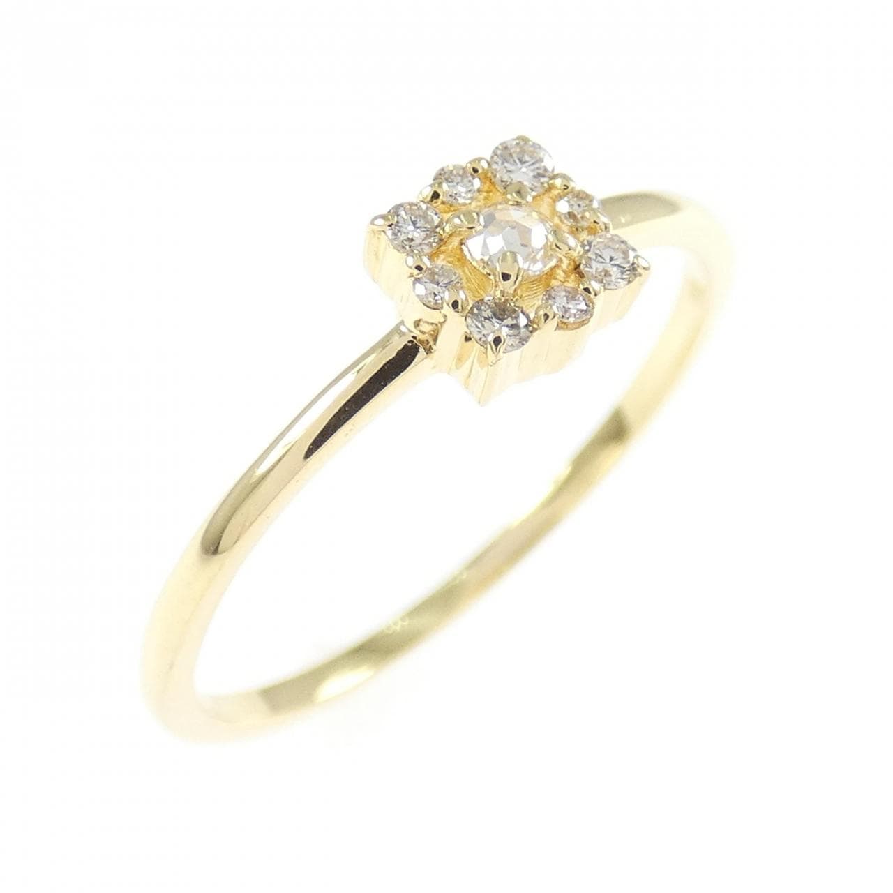 K18YG ダイヤモンド リング 0.09CT