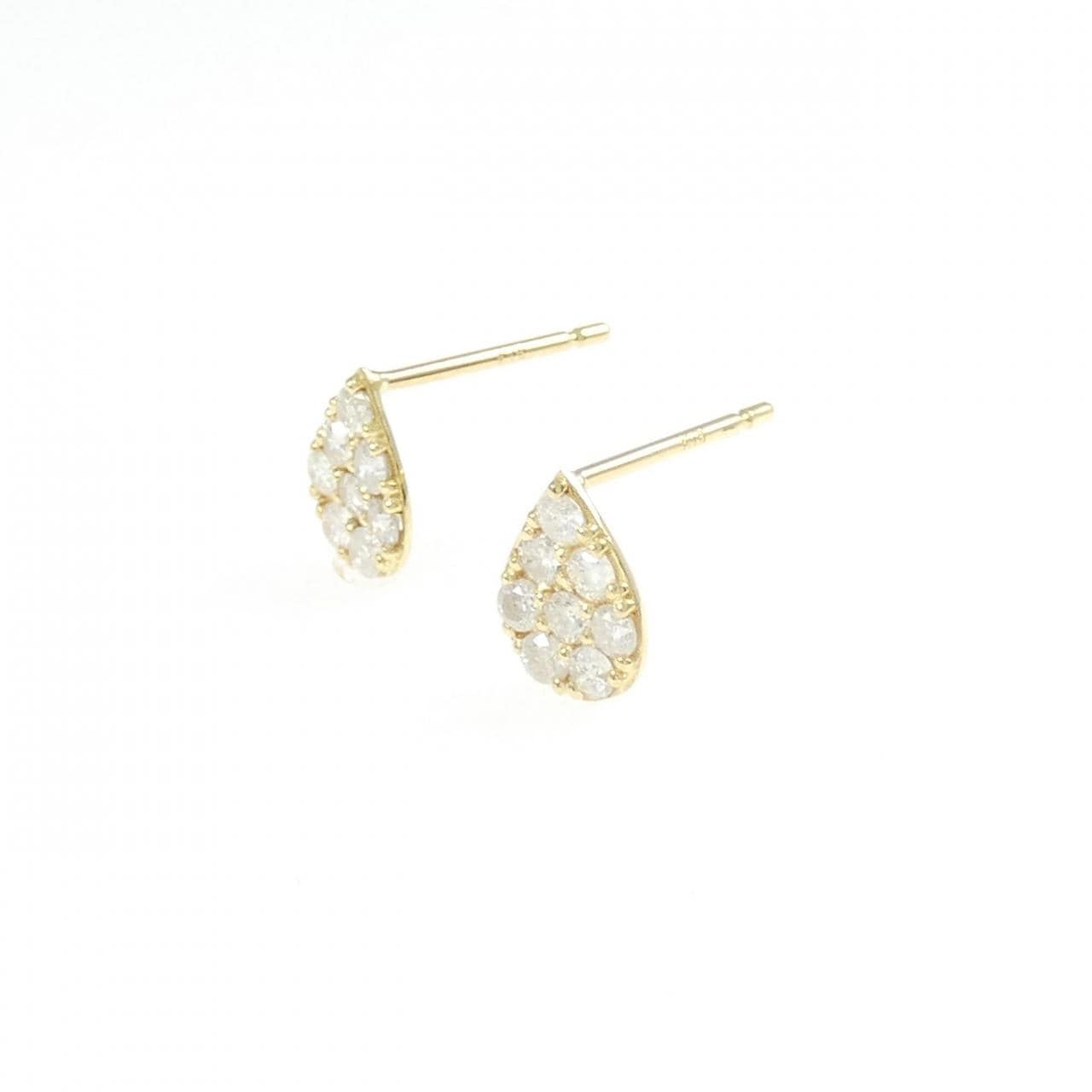 K18YG ダイヤモンド ピアス 0.40CT