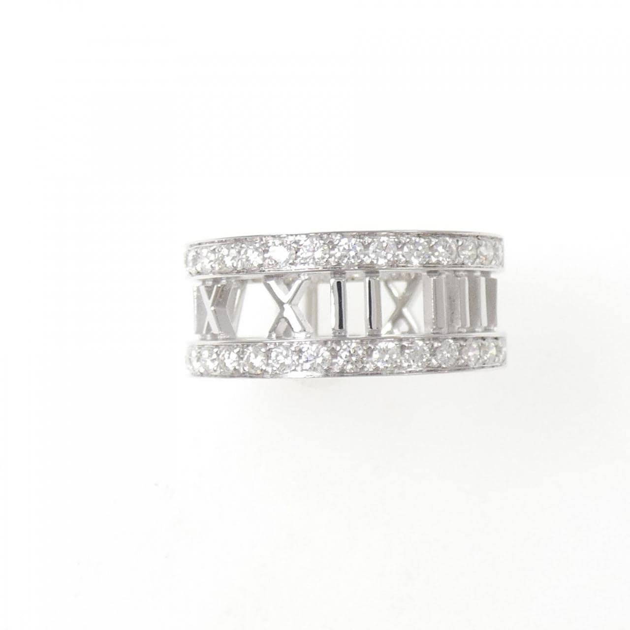 TIFFANY&Co. アトラスリング ホワイトゴールド ダイヤ約17号 箱付き