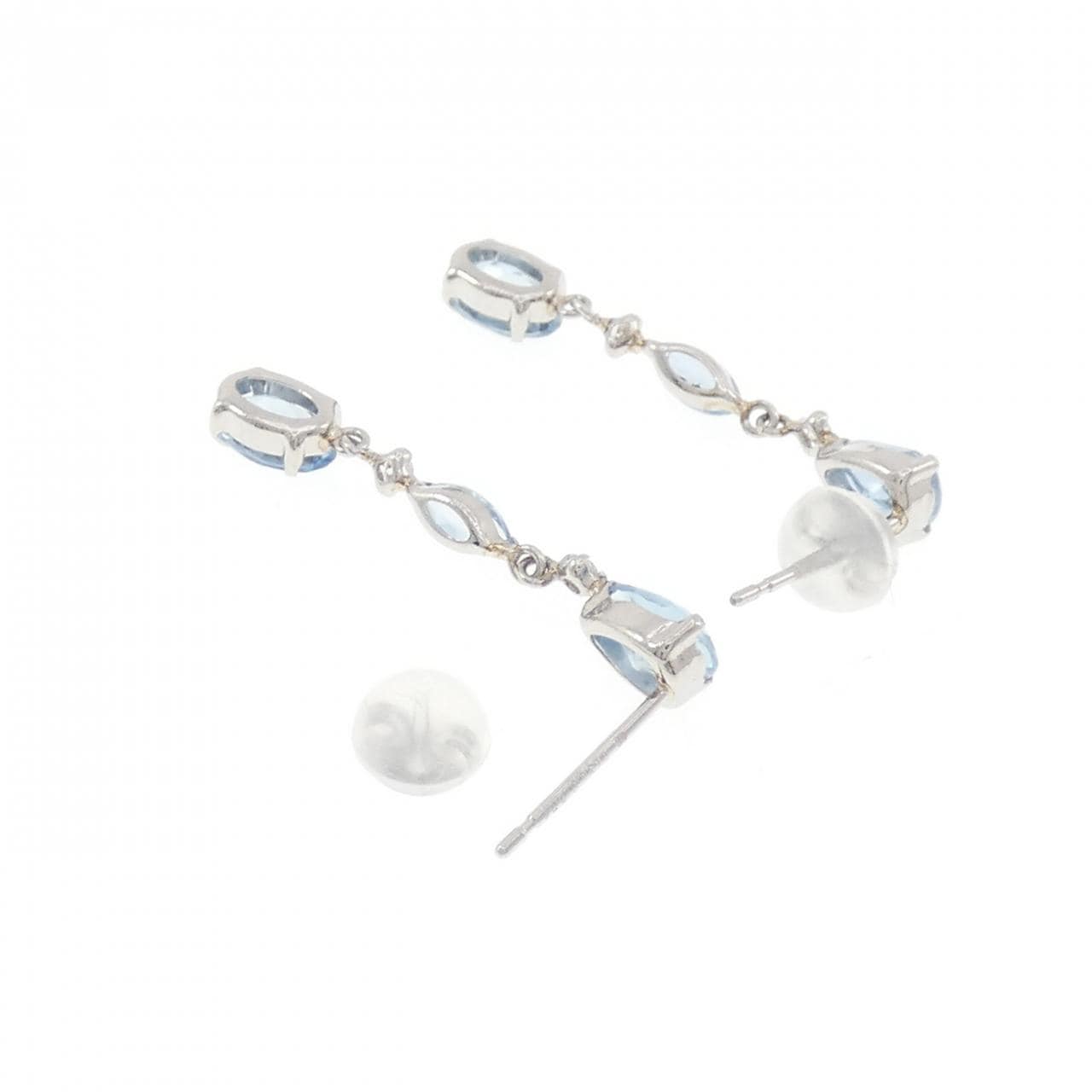 PT900 アクアマリン ピアス
