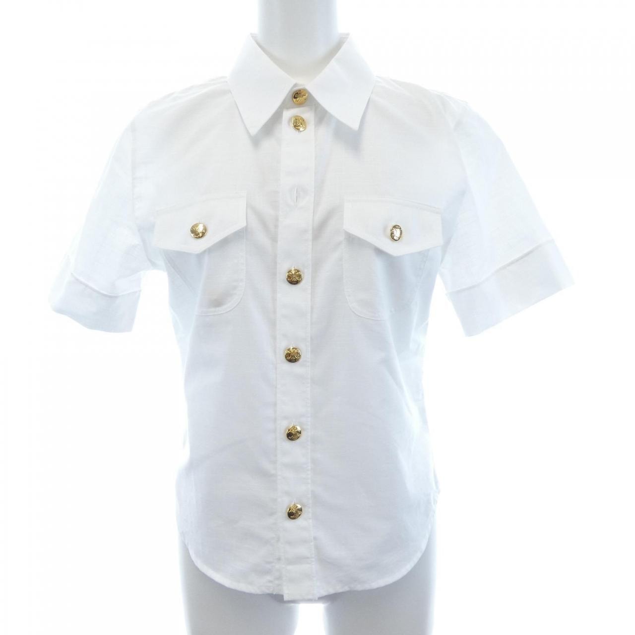 セリーヌ CELINE CHELSEA SHIRT トリオンフ TRIOMPHE 2C951658R S／Sシャツ