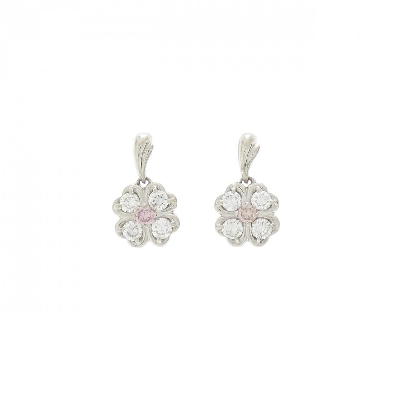 PT ダイヤモンド ピアス 0.090CT 0.093CT FIP-FOP I1