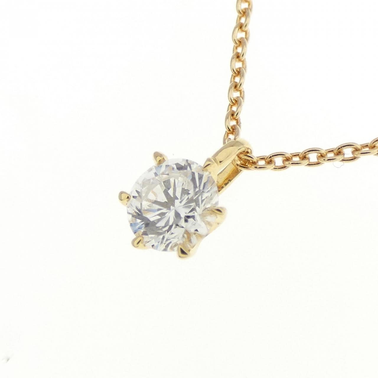 [Remake] K18YG Diamond Necklace 0.214CT D SI1 Good