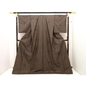 紬　七マルキ　証紙付　身幅３Ｌ寸【本場奄美大島紬】