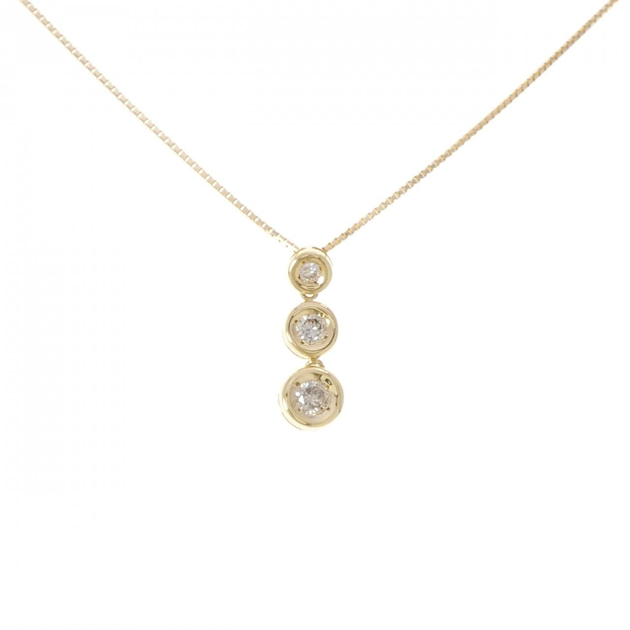 K18YG ダイヤモンド ネックレス 0.33CT