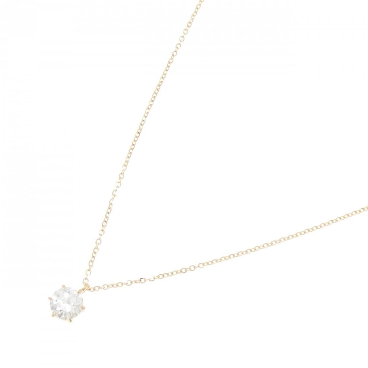 K18YG ダイヤモンド ネックレス 0.528CT F SI2 VG