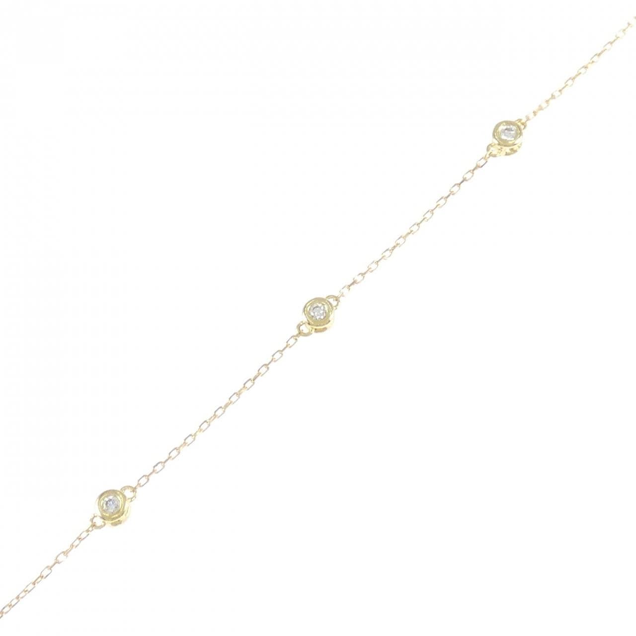 K18YG ダイヤモンド ブレスレット 0.25CT