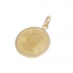 K18YG(枠) コイン ペンダント