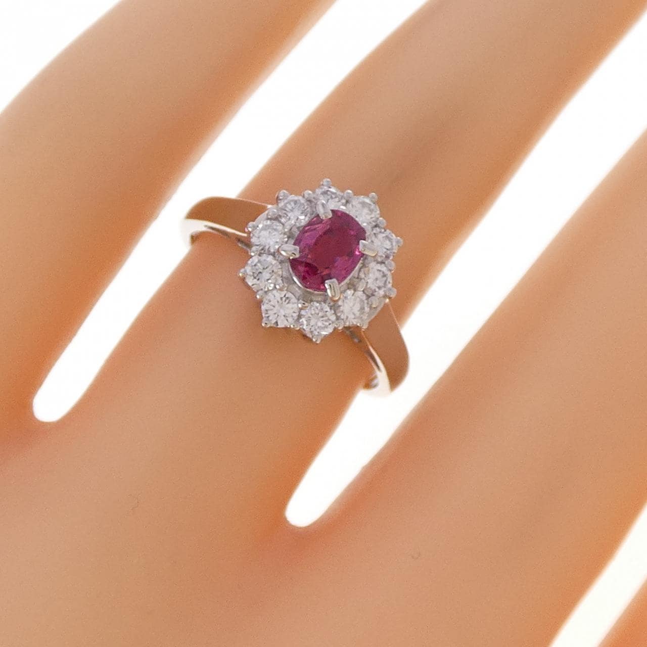 PT900 ルビー リング 0.47CT