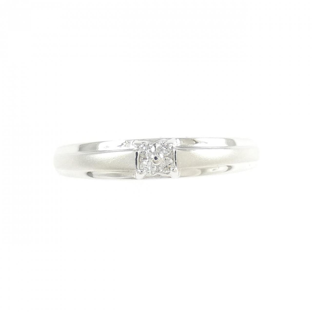 K14WG ダイヤモンド リング 0.04CT