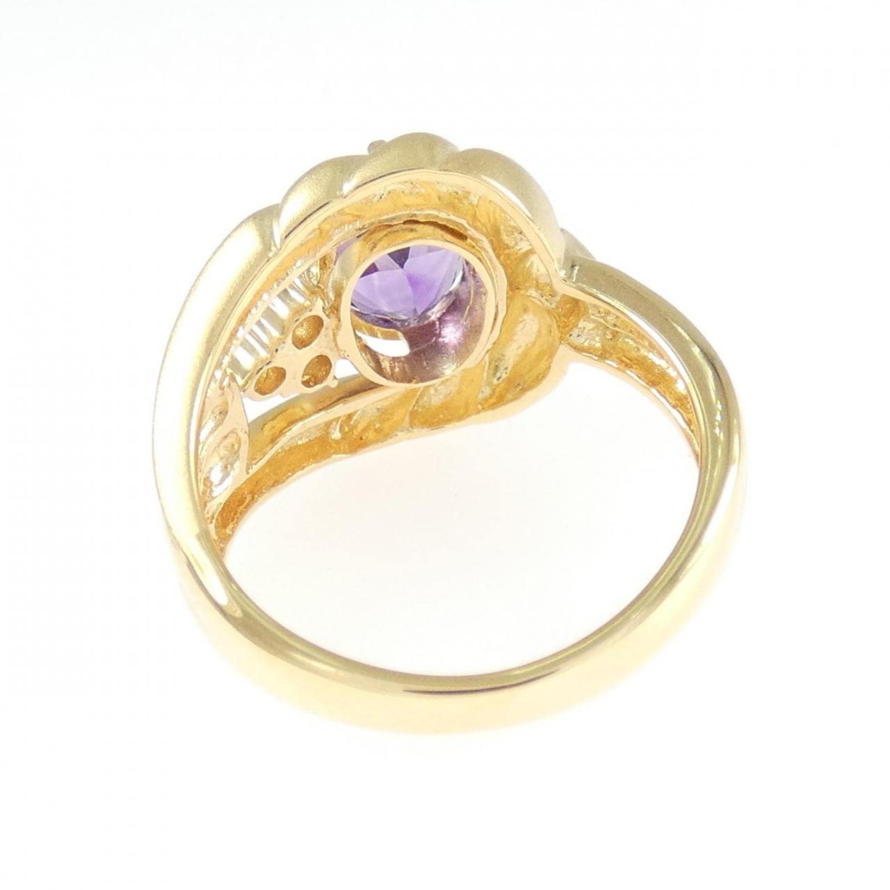 K18YG アメジスト リング 1.38CT