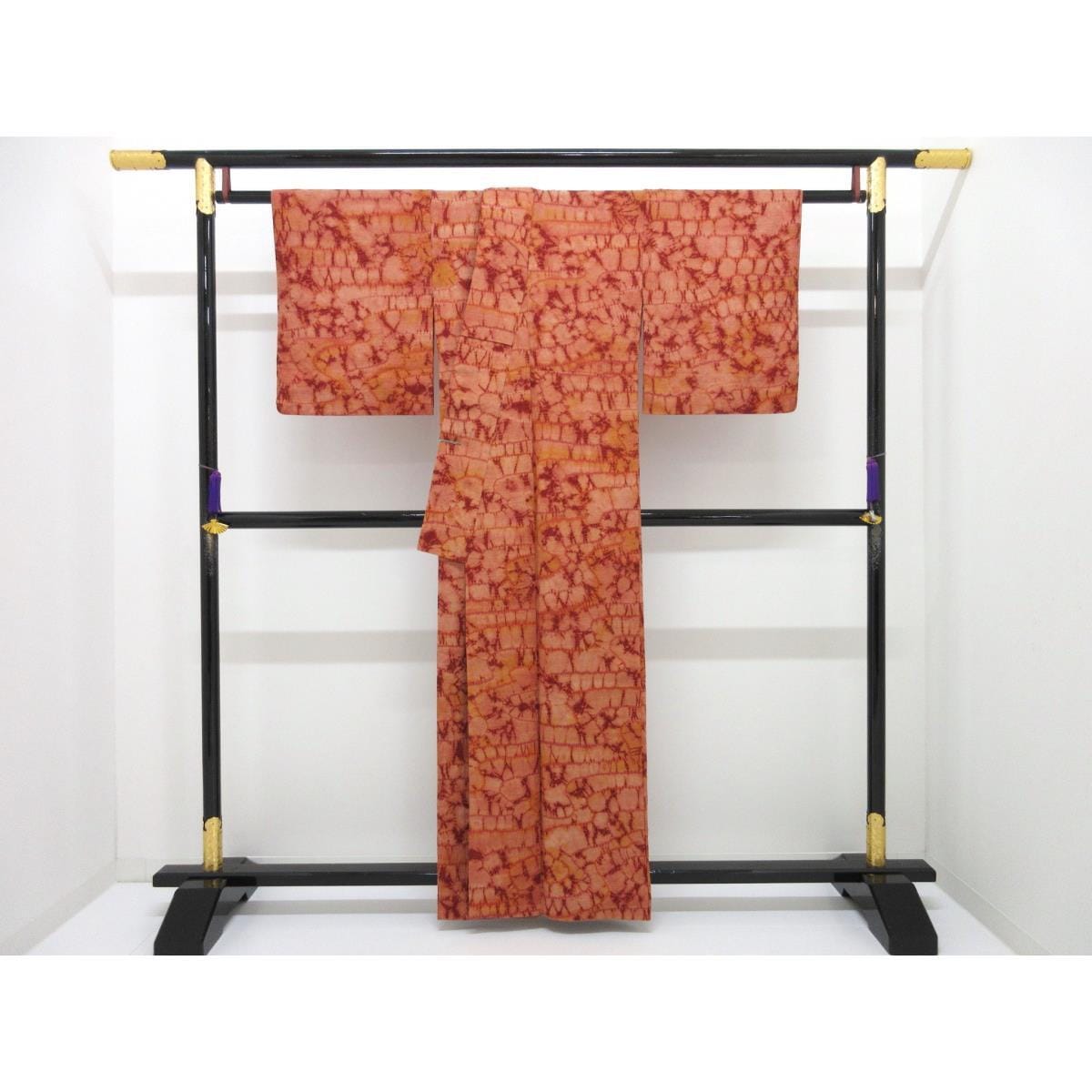 紬　絞り加工　身丈Ｓ寸