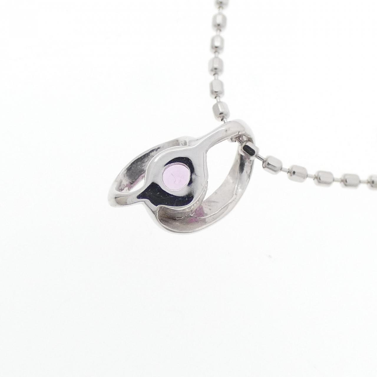 K18WG サファイヤ ネックレス 0.16CT