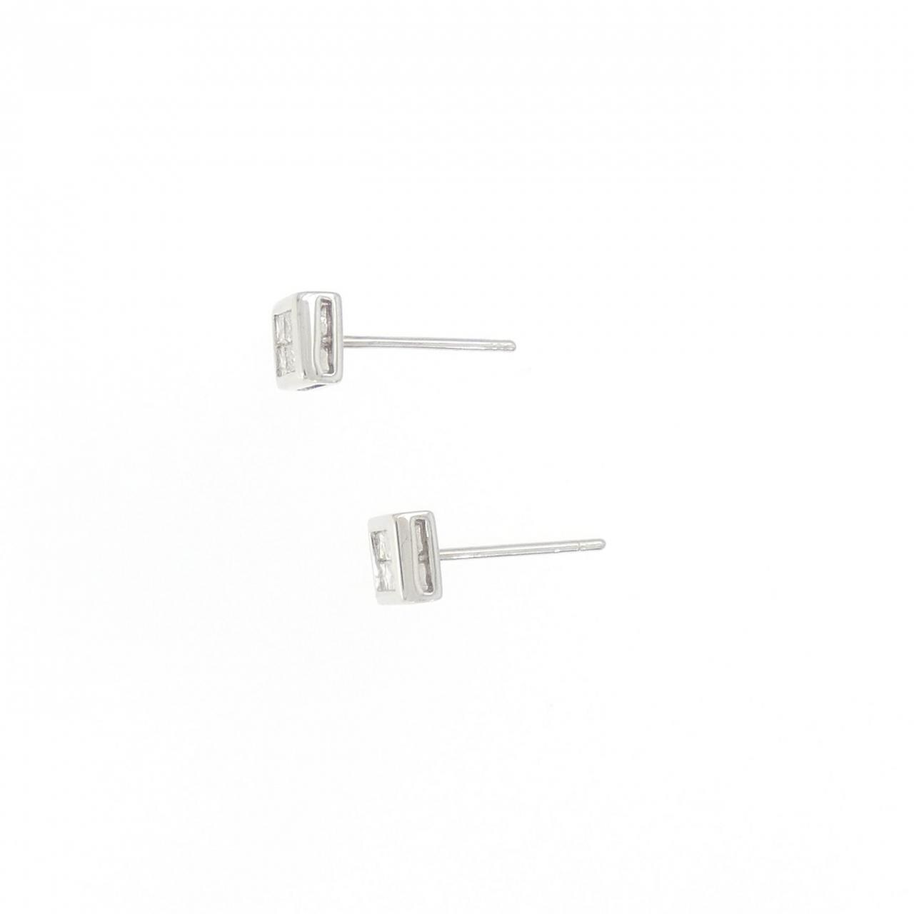 K18WG/750WG ダイヤモンド ピアス 0.28CT