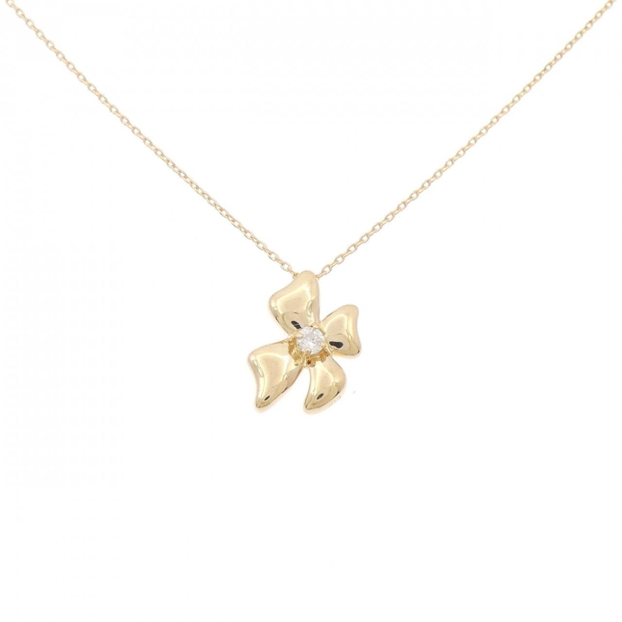 K18YG 花朵钻石项链 0.05CT