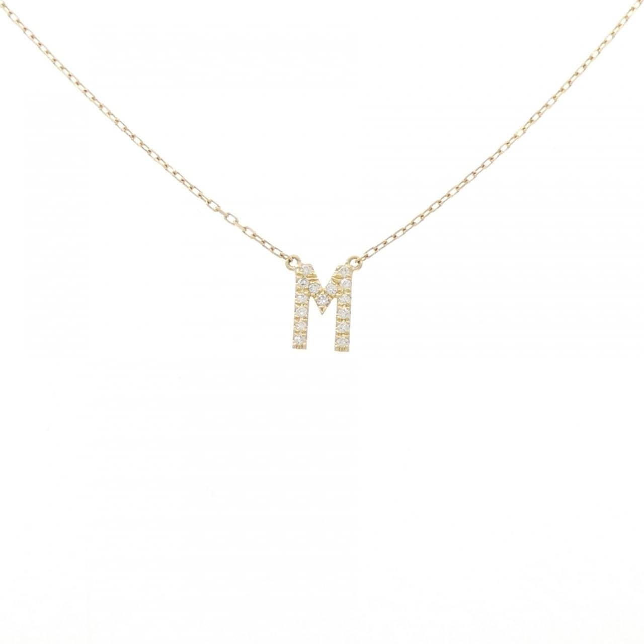 アーカー イニシャル ネックレス 0.06CT