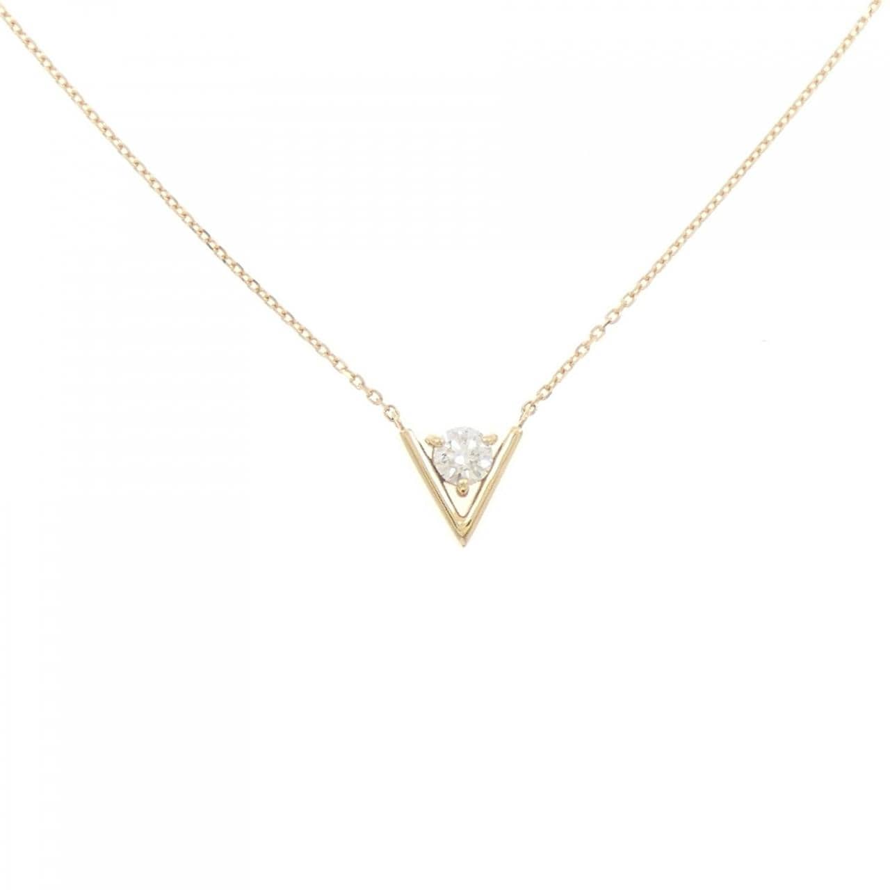 【新品】K18YG ダイヤモンド ネックレス 0.18CT