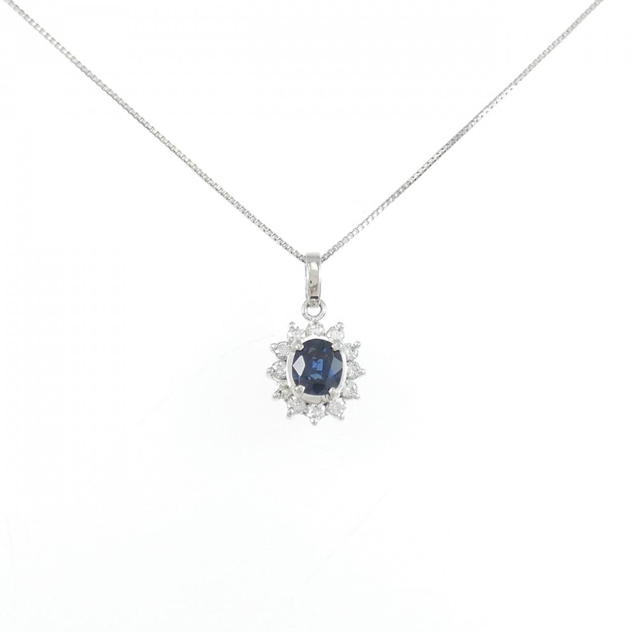 PT900/PT850 サファイヤ ネックレス 0.49CT