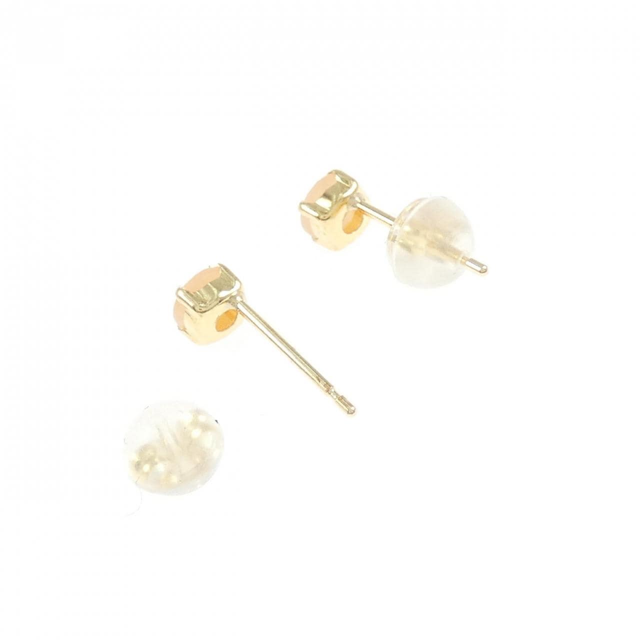 [新品] K18YG月光石耳环