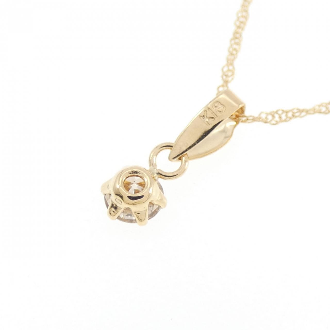 K18YG ダイヤモンド ネックレス 0.20CT