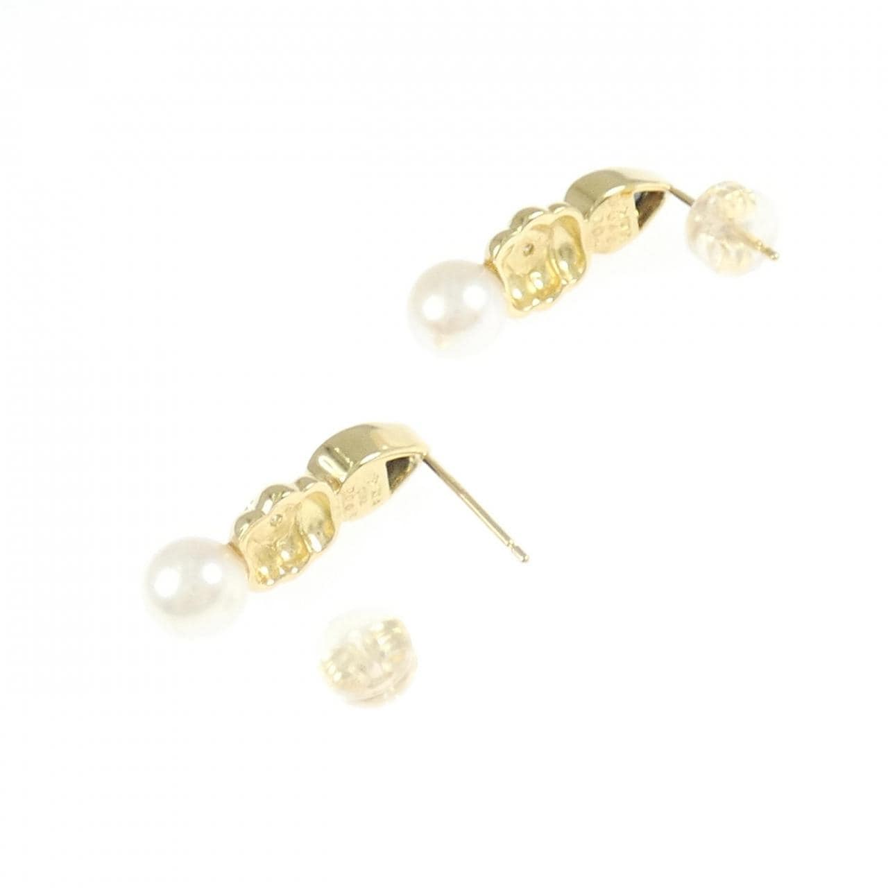 K18YG カラーストーン ピアス