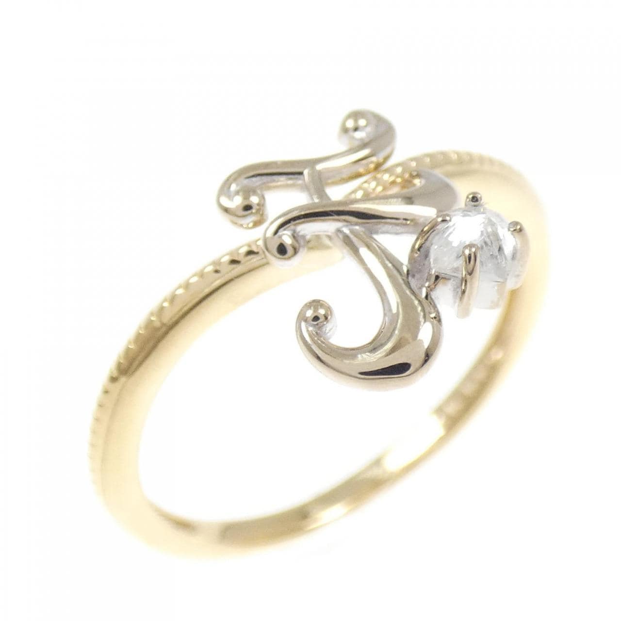 K18YG/K18WG ダイヤモンド リング 0.06CT