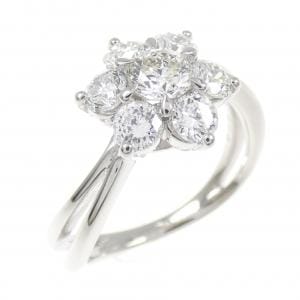 PT950 フラワー ダイヤモンド リング 0.33CT