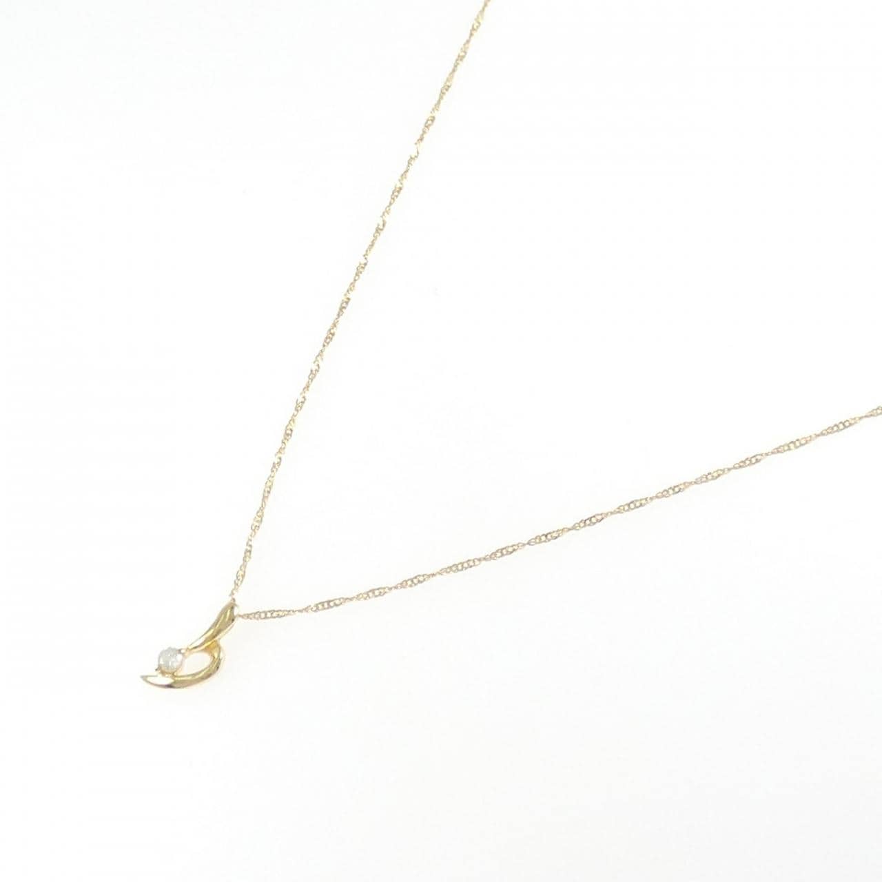 K18YG ダイヤモンド ネックレス 0.03CT