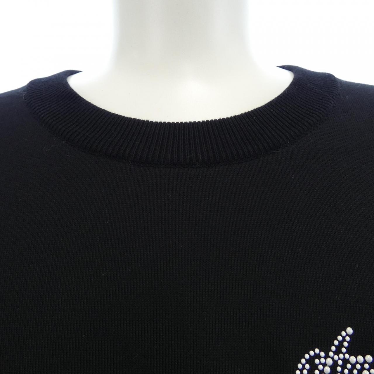 ルイヴィトン LOUIS VUITTON エンベリッシュドショートスリーブコットンクルーネック HRN57WOY8 ニット