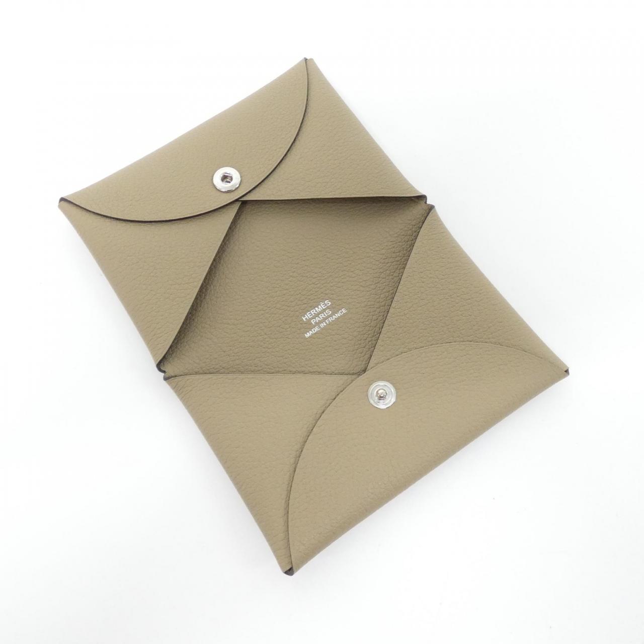 HERMES Calvi 064954CK card case