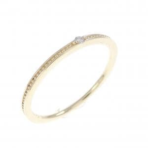 K10YG ダイヤモンド ピンキーリング 0.01CT