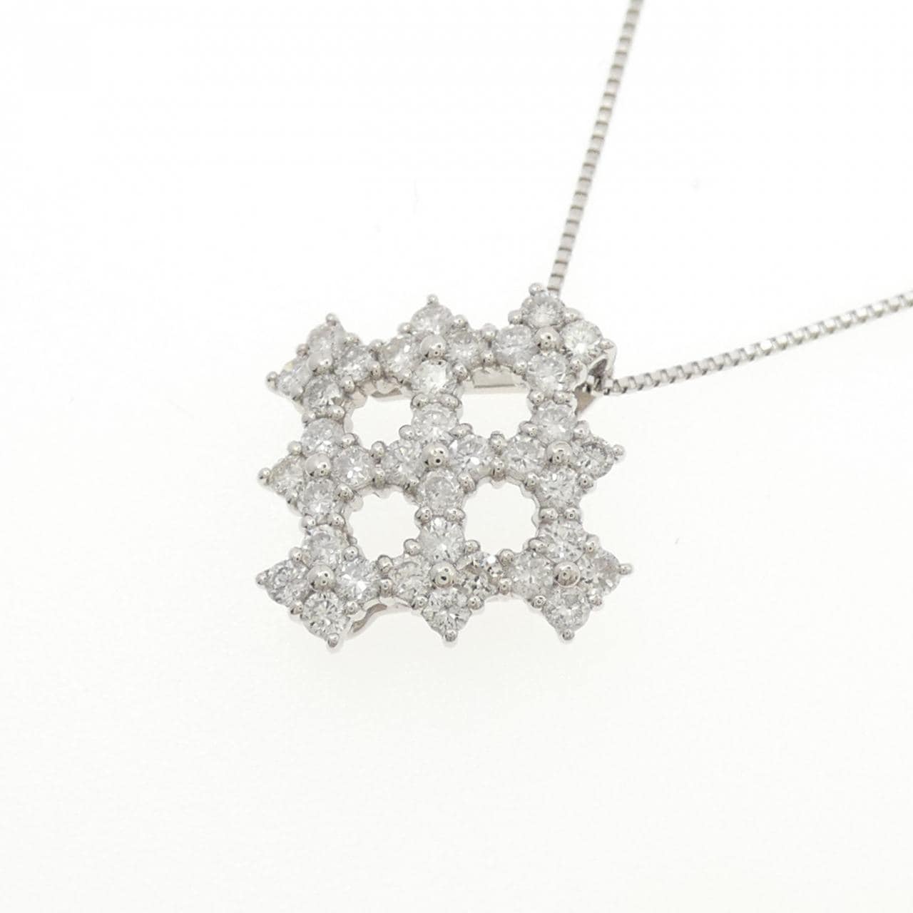 PT900/PT850 ダイヤモンド ネックレス 1.00CT