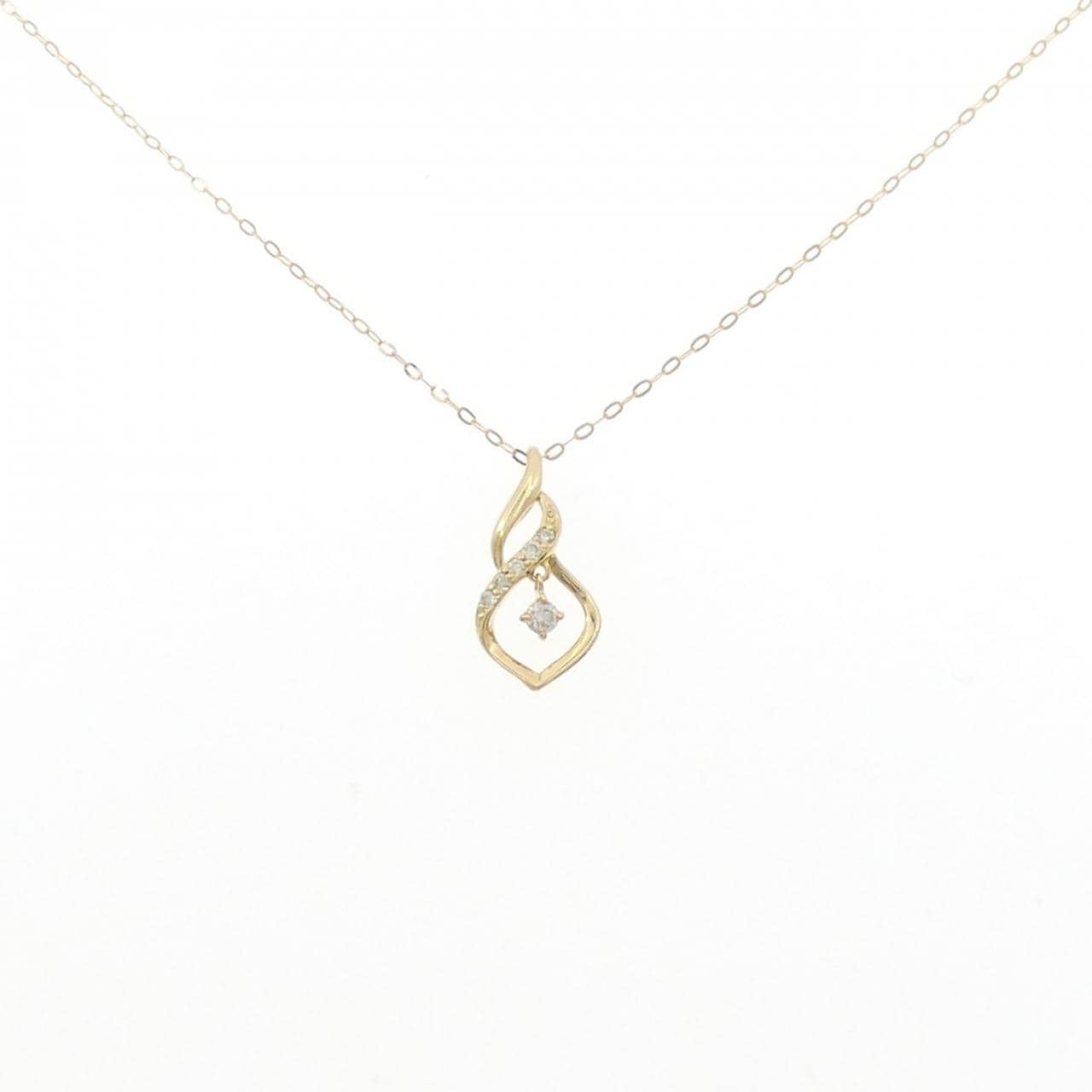 K18YG ダイヤモンド ネックレス 0.10CT