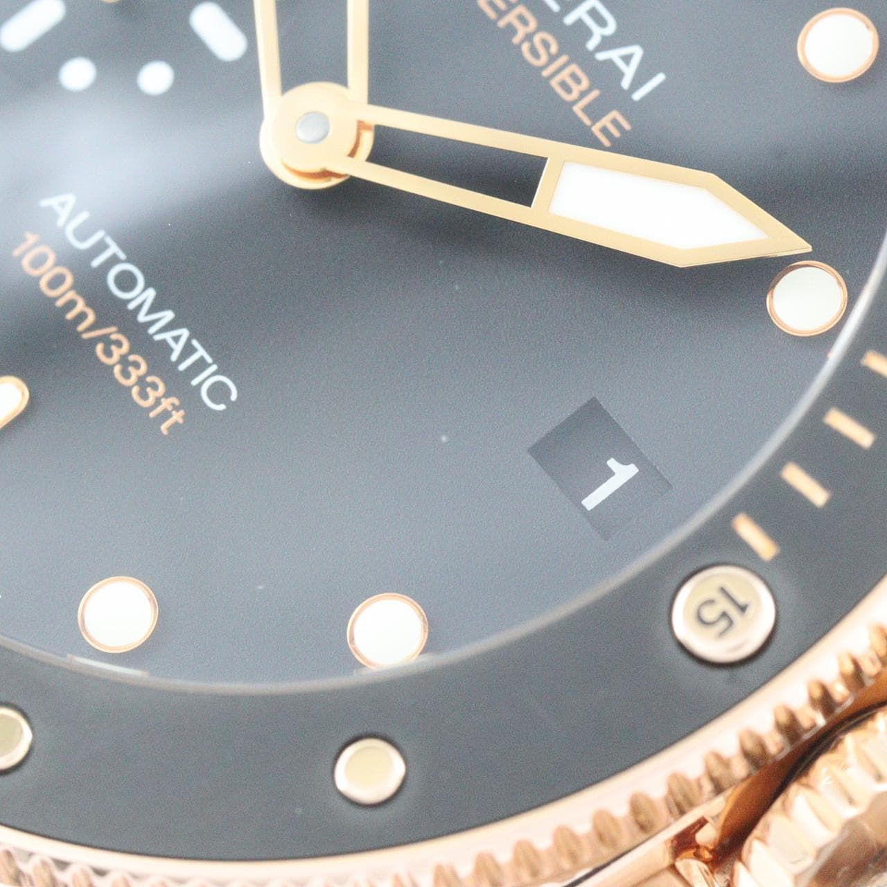 パネライ サブマーシブル ゴールドテック PAM00974 PG･RG 自動巻