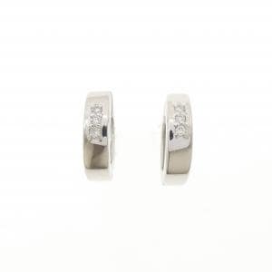 K18WG ダイヤモンド ピアス 0.04CT