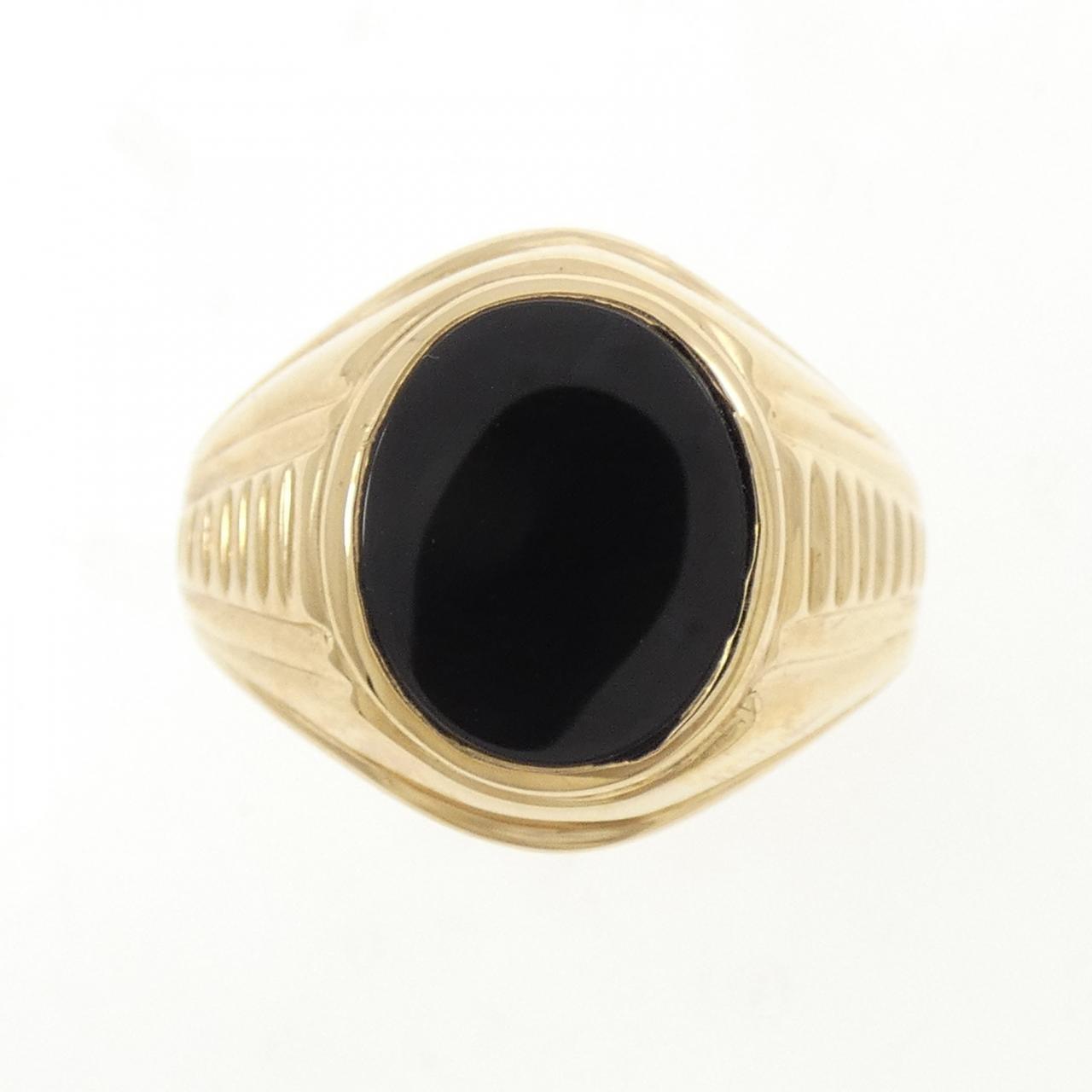 K18YG オニキス リング