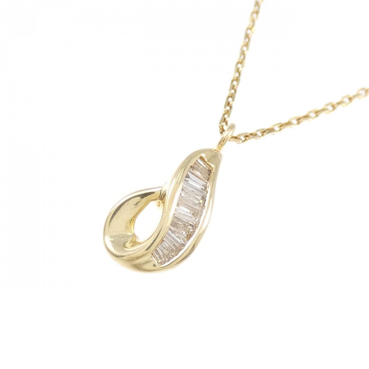 K18YG ダイヤモンド ネックレス 0.15CT