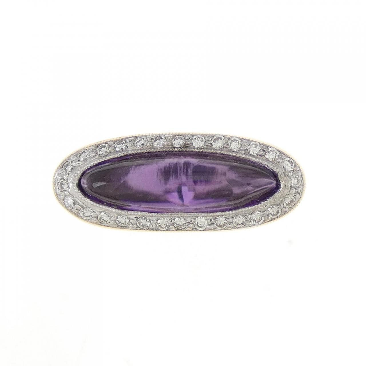 K18YG/K18WG紫水晶戒指2.43CT