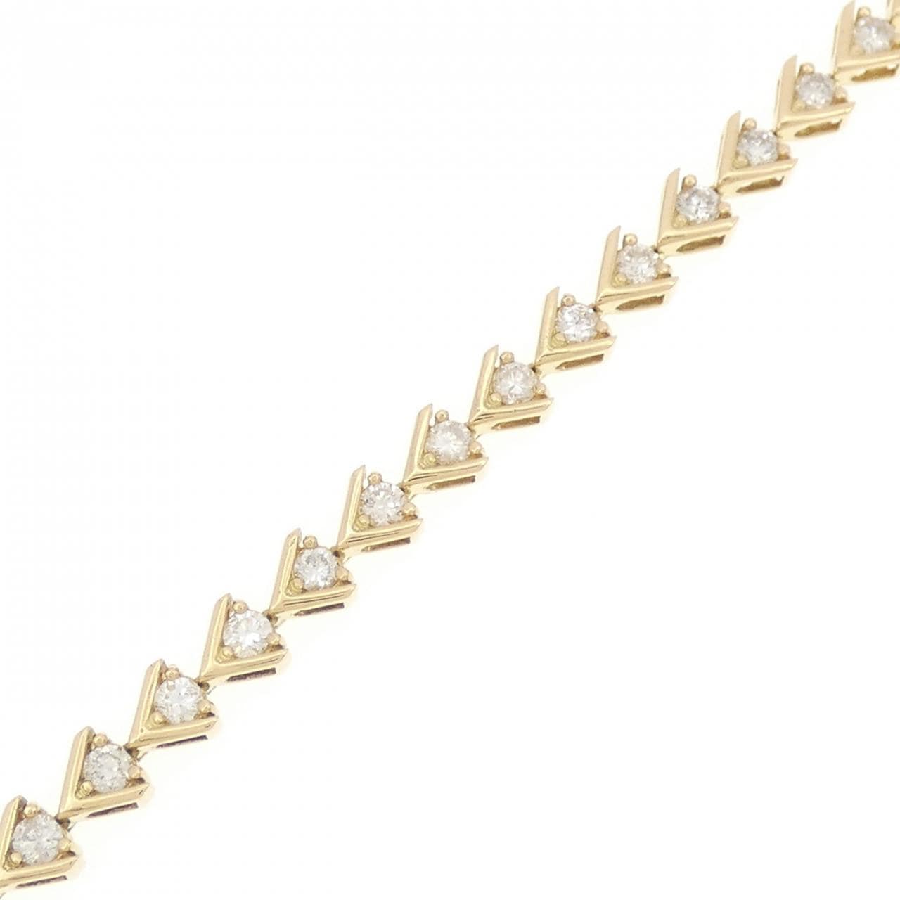 18KYG ダイヤモンド ブレスレット 2.05CT