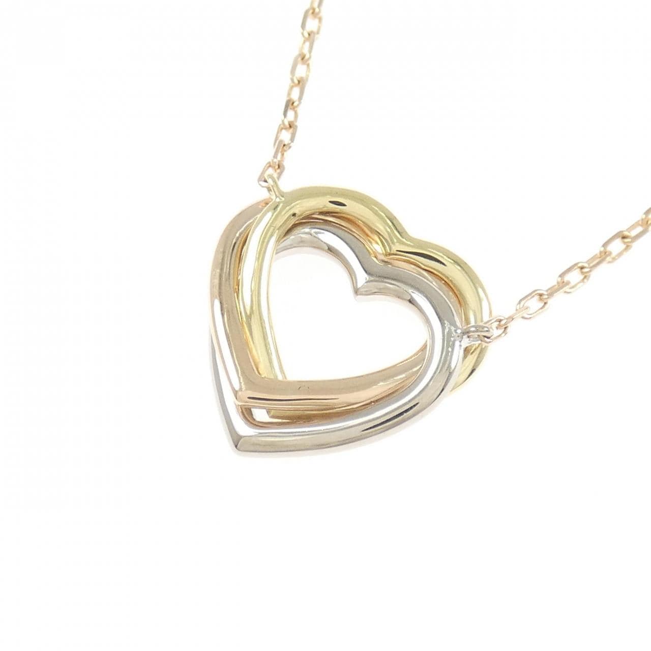 カルティエ トリニティ ハート ネックレス