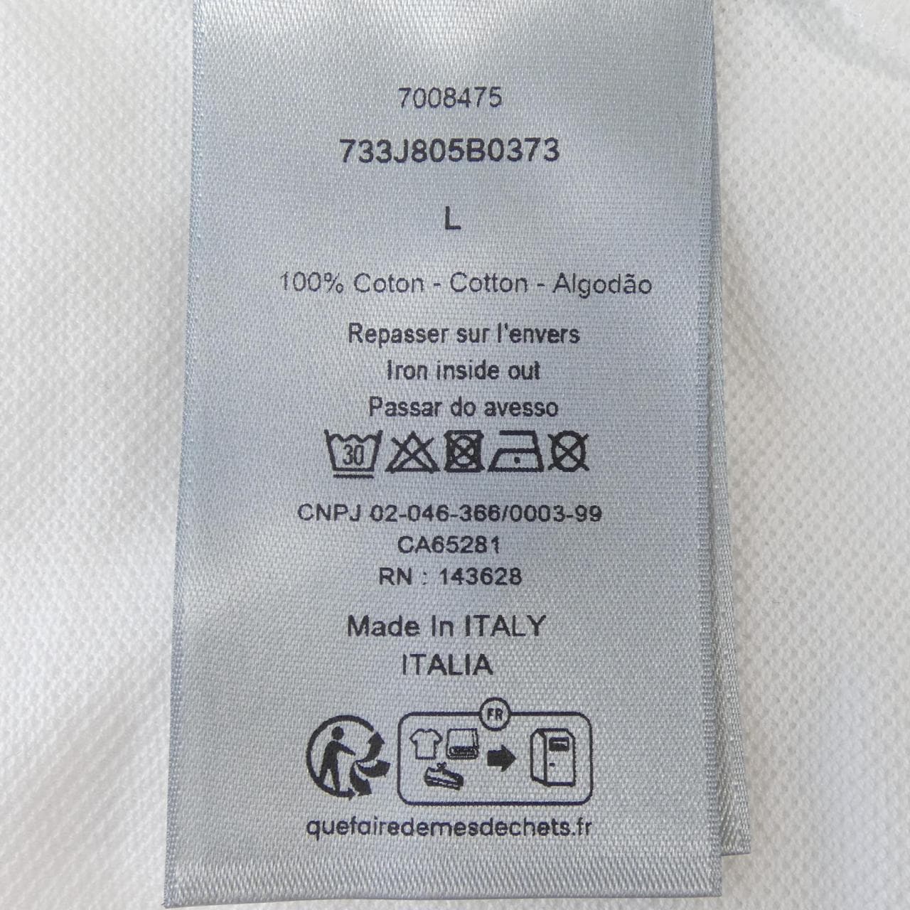 ディオール DIOR DIOR ESSENTIALS BEE コットンピケ 733J805B0373 ポロシャツ