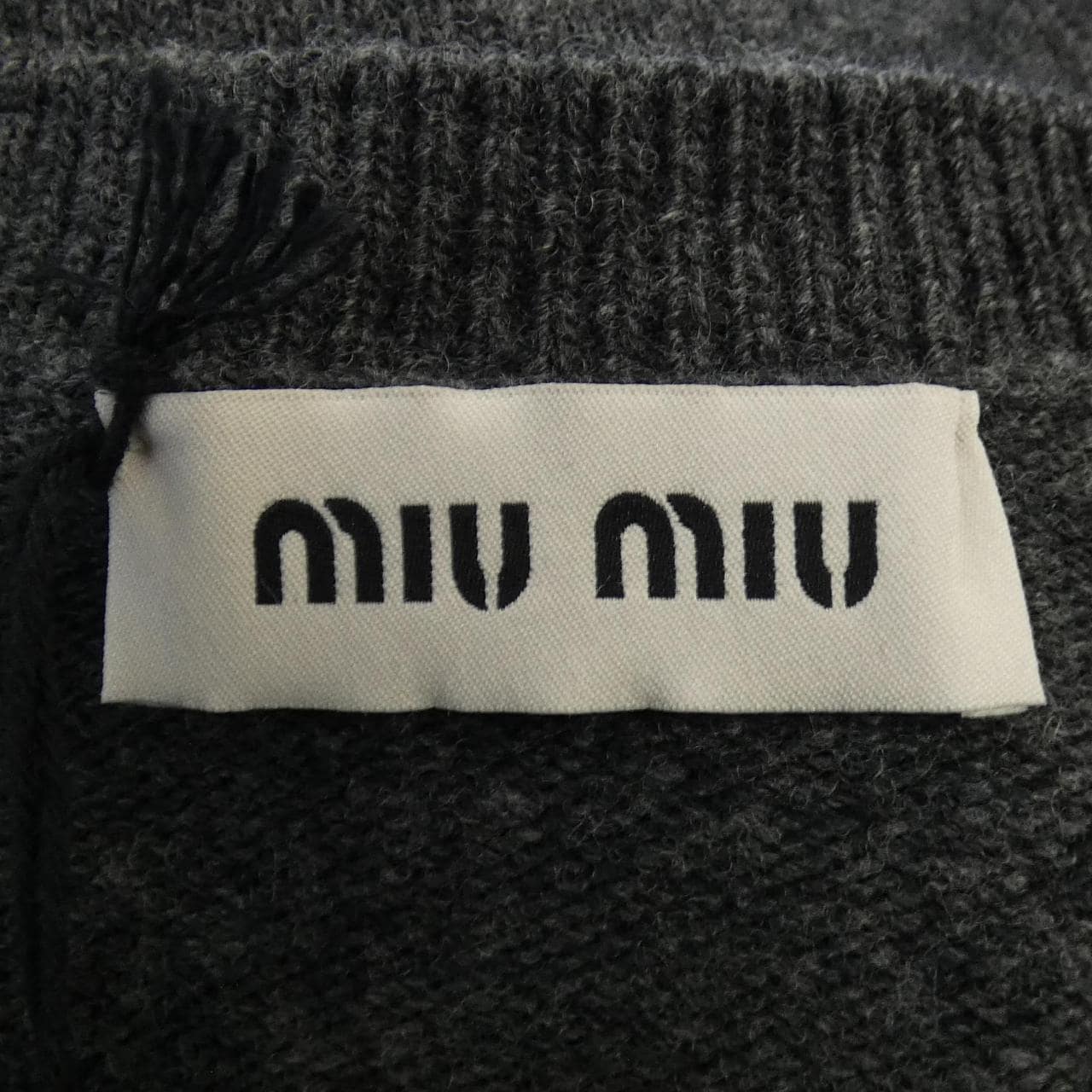 MIU MIU Miu logo DNA02T SOOO 13WS cardigan