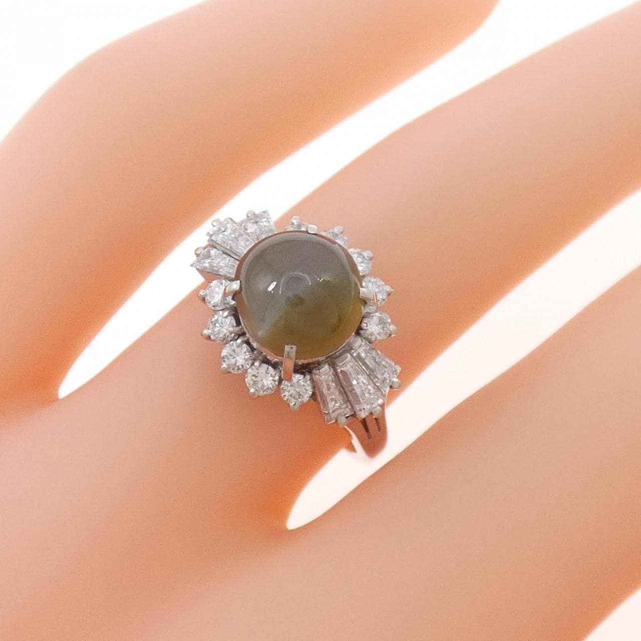 PM900 クリソベリルキャッツアイ リング 2.48CT