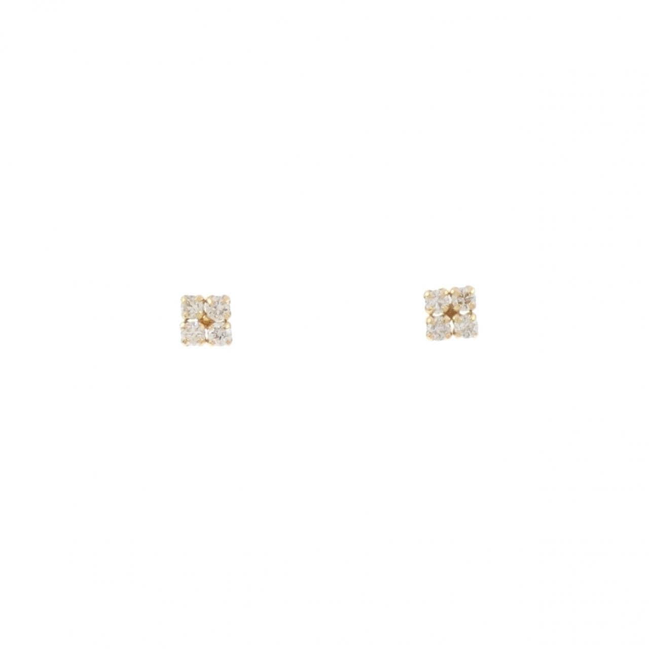 K18YG ダイヤモンド ピアス 0.06CT