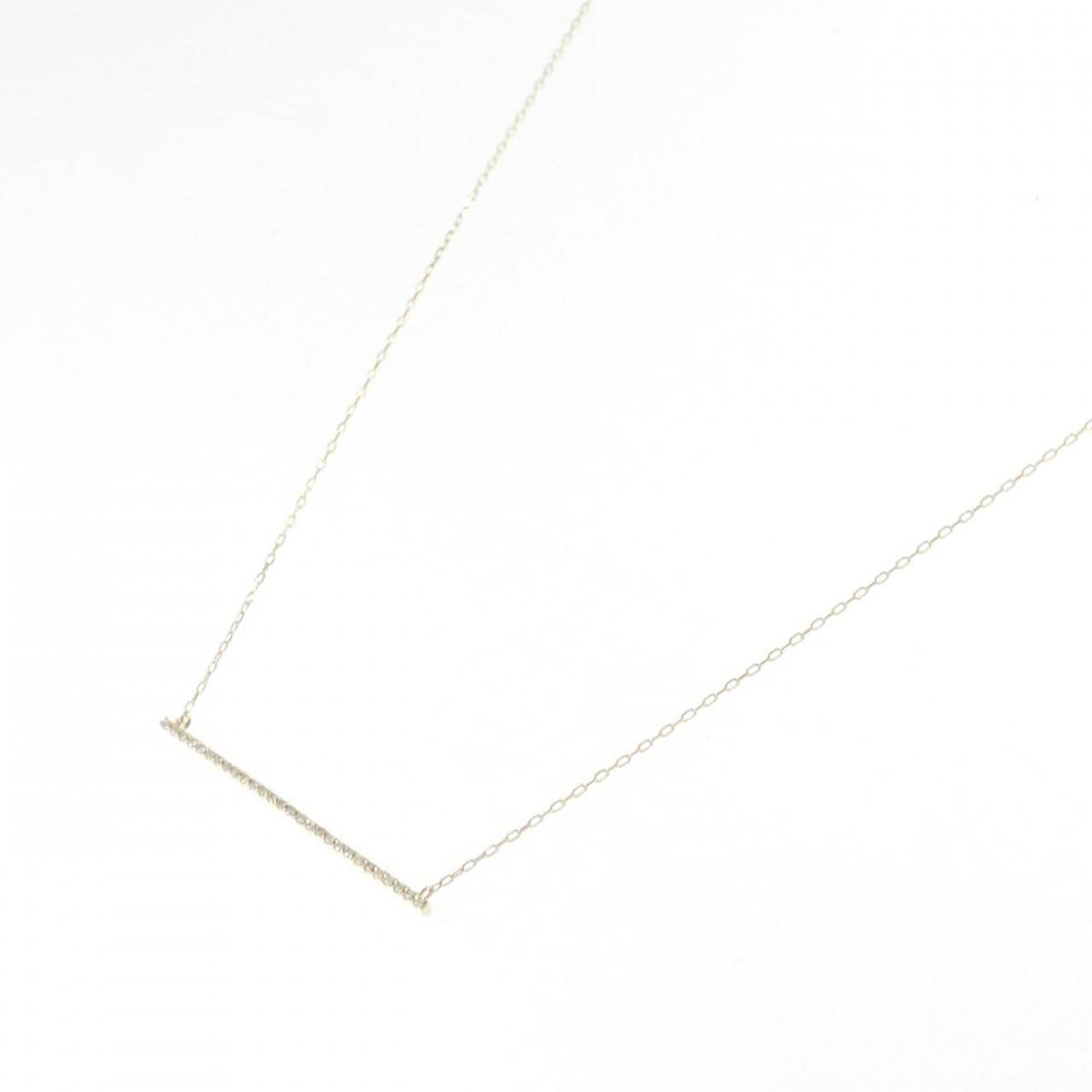 [BRAND NEW] K18YG Diamond necklace 0.07CT