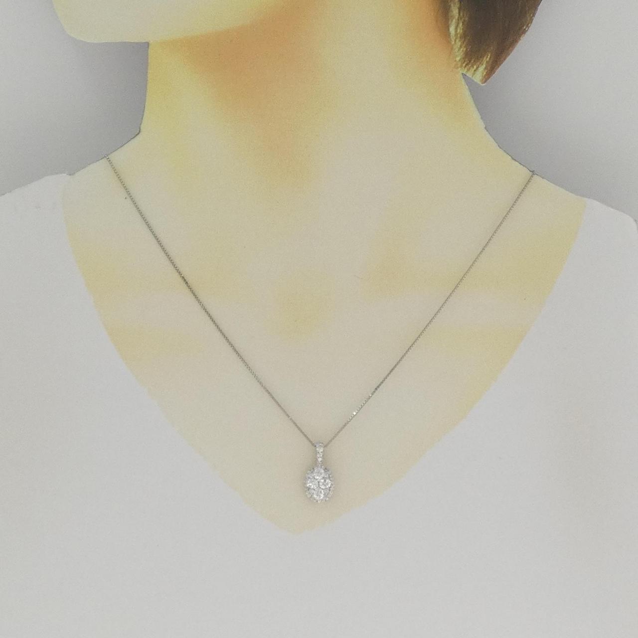 PT900/PT850 ダイヤモンド ネックレス 0.85CT