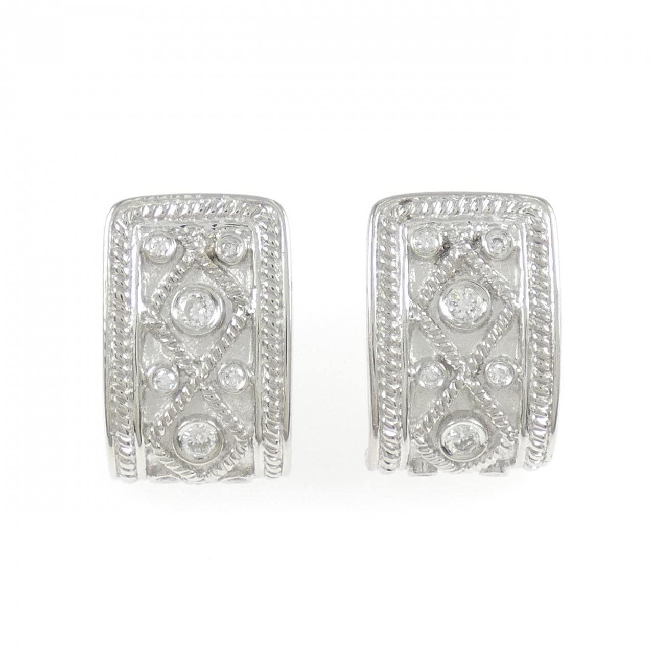 PT900 ダイヤモンド ピアス 0.35CT