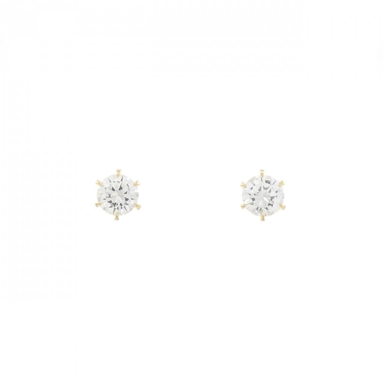 【リメイク】K18YG/ST ダイヤモンド ピアス 0.231CT 0.243CT D-E VS1-2 VG